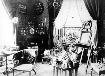 Viktorianisches Wohnzimmer, um 1860-99